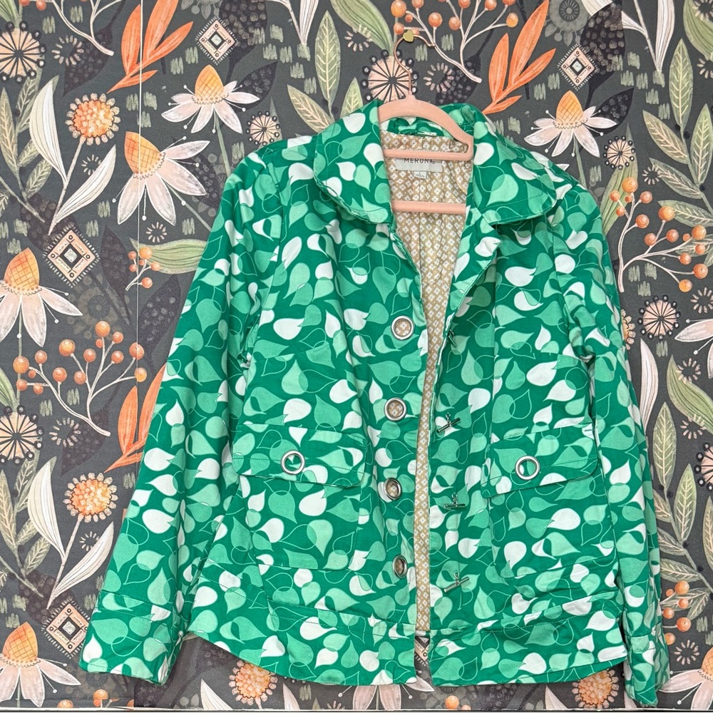 Merona Green Trench Coat Modern Design